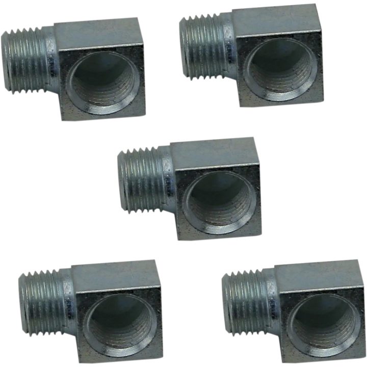 Supply/Return Line Elbow — 90° elbow, black