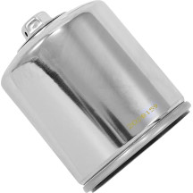 Performance Oil Filter — 102 mm x 76 mm, Spin-On, Chrome
