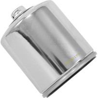 Performance Oil Filter — 102 mm x 76 mm, Spin-On, Chrome