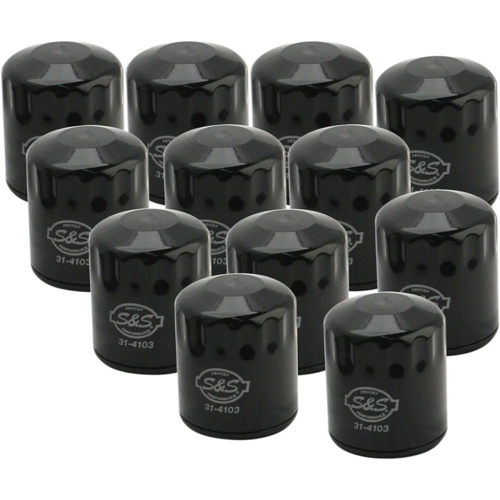 Oil Filter — Canister, Black, 12 Pack