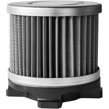 Filtro de aceite HyperFlow de por vida — 30 micras, gris anodizado