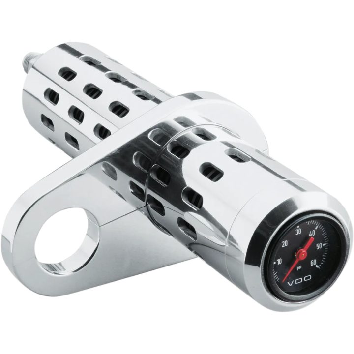 Oil Cooler Kit — For 1"-1-1/4" frame tubing, 305 mm (12"), 57.2 mm (2-1/4"), Chrome