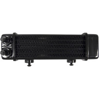 Universal Oil Cooler — 6-row, 90°, Black