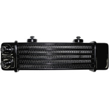 Universal Oil Cooler — 6-row, 90°, Black, Powder-Coated