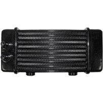 Universal Oil Cooler — 10-row, 90°, Black