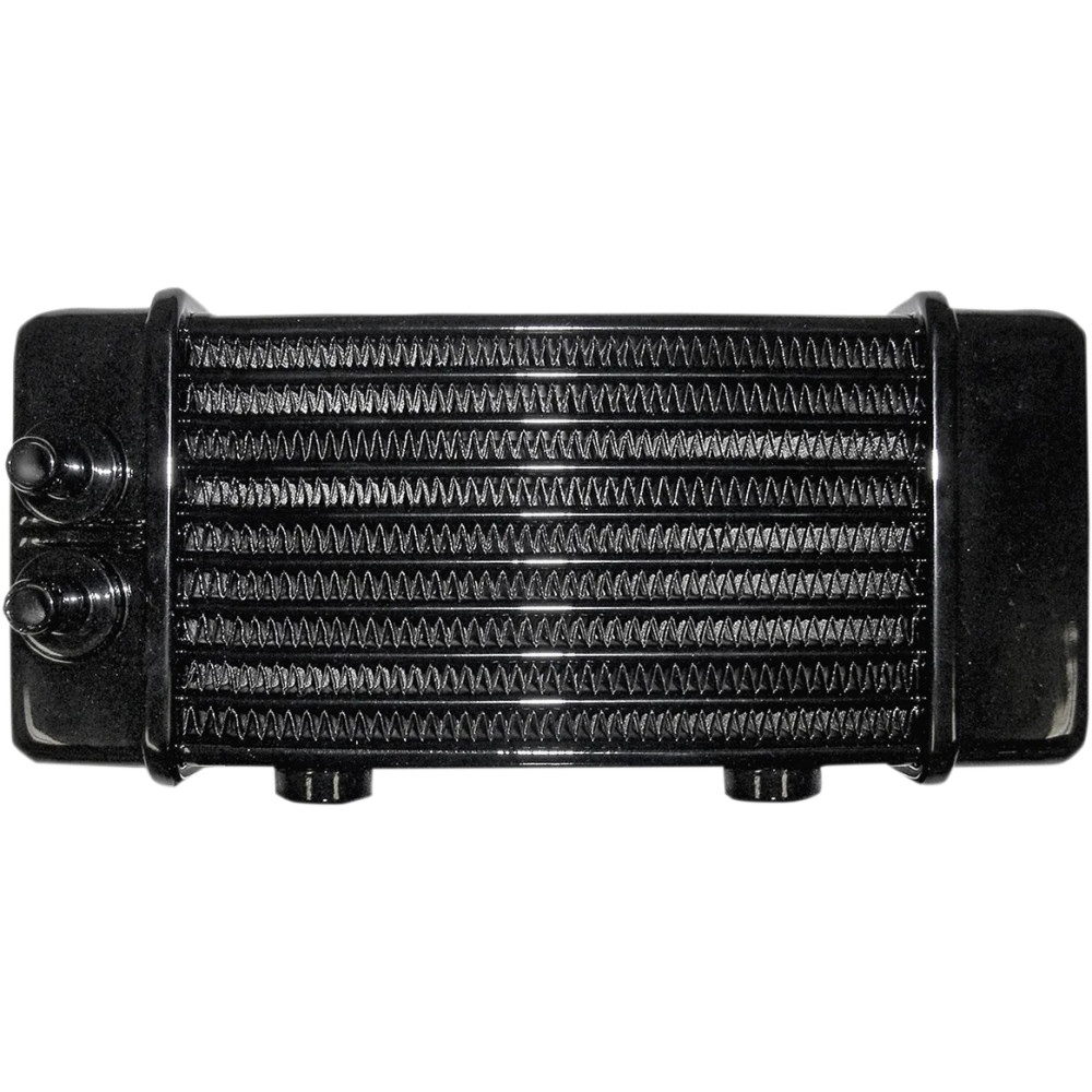 Universal Oil Cooler — 10-row, 90°, Black