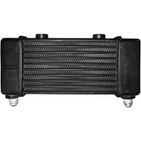 Universal Oil Cooler — 10-row, 90°, Black
