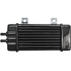 Universal Oil Cooler — 10-row, top-mount tabs, Black