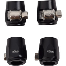 Hose Finishers — Black anodized, 4-pack