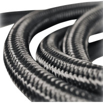 Braided Oil Hose — 305 cm (10'), for 3/8" frame tube, black