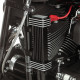 Vertical Frame-Mount Oil Cooler Kit — 6-row, Black