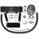 Oil Cooler Kit — 6-row, low-mount horizontal, Black