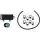 Vertical Frame-Mount Oil Cooler Kit — 10-row, vertical, black