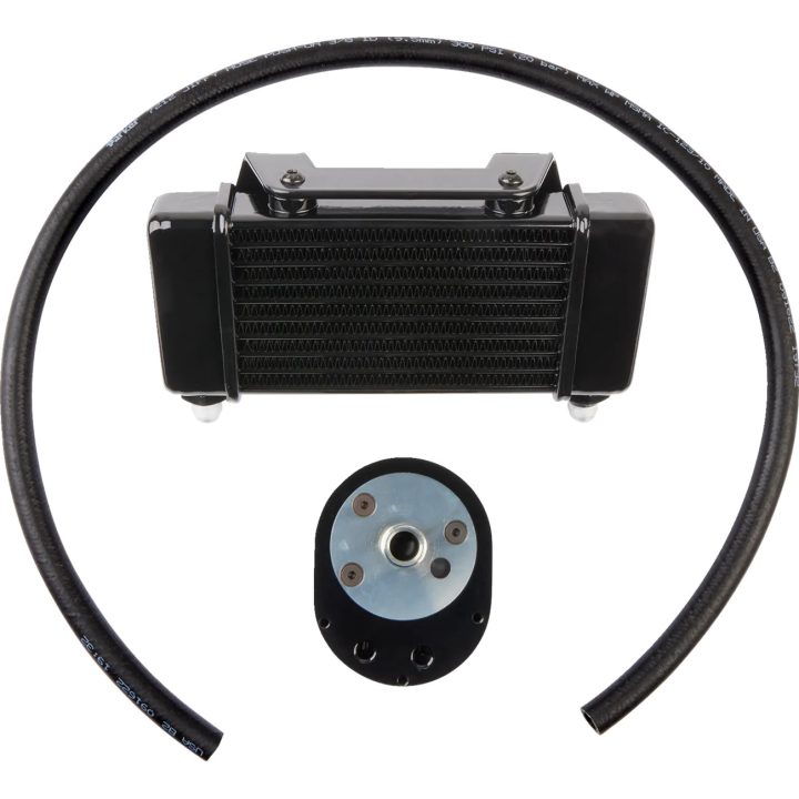 Oil Cooler Kit — 10-row, Black