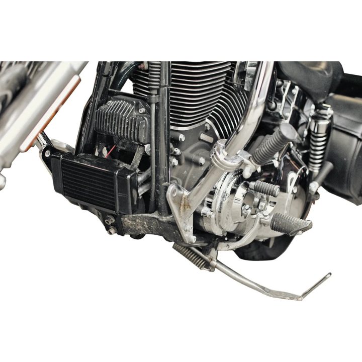 Low-Mount Fan-Assisted Oil Cooler Kit — 10-row, black