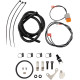 Vertical Frame-Mount Fan Assisted Oil Cooler Kit — 10-row, kit, black