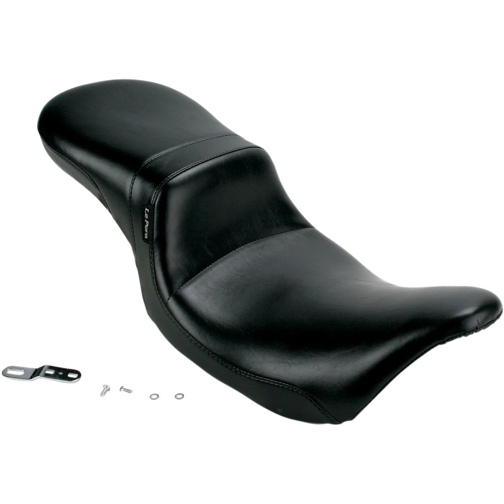 Daytona 2-Up Seat — 30-1/2" overall, 18" driver, 12-1/2" rear, Black