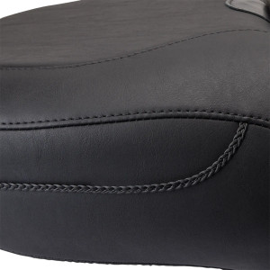 Super Touring 2-Up Vinyl Seat — 30-1/2" overall, 14" rear width, Black