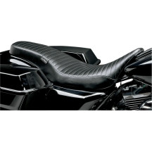 Asiento Cobra de longitud completa — Largo total 78.5 cm, Asiento piloto 47.5 cm, Negro