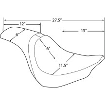 Predator Seat — 33 cm x 29 cm, Black