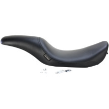Silhouette Full-Length Seat — 29-1/4" overall, 18-1/2" driver, fits PYO/Bagger Nation stretched tank