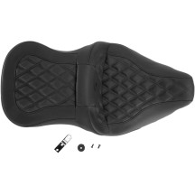 Roadsofa™ Lattice Stitch Seat — 76 cm overall, driver 40 cm × 39.5 cm, rear 33 cm, Black