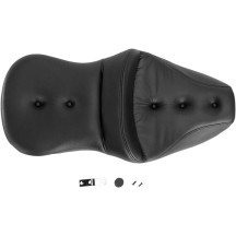Pillow-Top Roadsofa™ Seat — Black, Overall length 30.5 in, Driver width 14.5 in, Lumbar 5 in