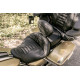 One-Piece Deluxe 2-Up Touring Seat — Overall length 31 in, Driver length 17-1/2 in, Black