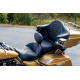 One-Piece Deluxe 2-Up Touring Seat — Overall length 31 in, Driver length 17-1/2 in, Black