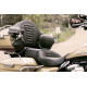 One-Piece Deluxe 2-Up Touring Seat — Overall length 31 in, Driver length 17-1/2 in, Black