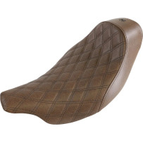 Renegade Lattice Stitch Solo Seat — 37.5 cm L x 37 cm W, Brown