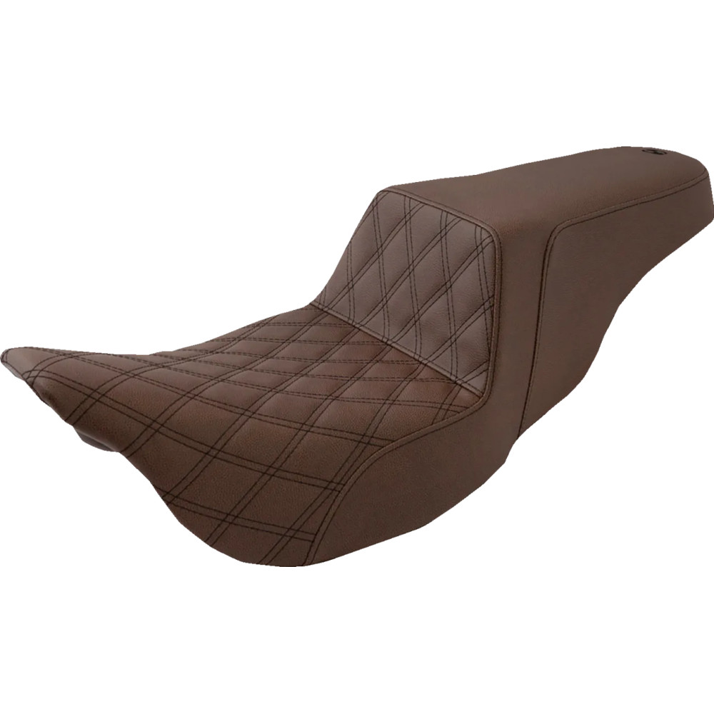 Step-Up Seat — 76 cm overall, 40.5×30.5 cm driver, 2-Up, Brown