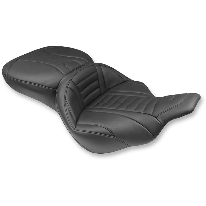Super Touring Seat — 19" driver, 14" rear, Black
