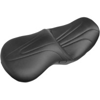Sorrento 2-Up Seat — 71 cm (28") length, Arlen Ness 70-700 Winged Stretch Gas Tank, Black