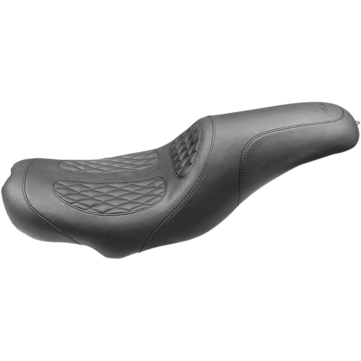 Dave Perewitz Signature Series Fastback 2-Up Seat — Fits Paul Yaffee Stretch Tank, 71 cm (28"), Black