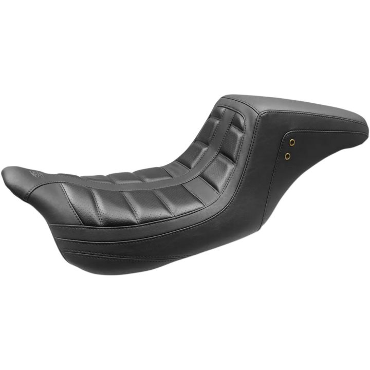 Squareback One-Piece Seat — Front 10 in, Rear 6.5 in, Black