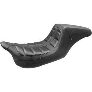 Asiento Squareback de una pieza — Delantero 25.5 cm, Trasero 16.5 cm, Negro