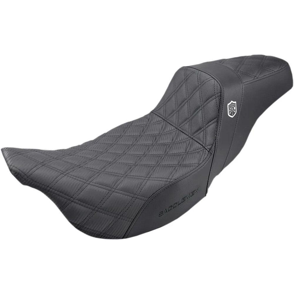 Pro Series SDC Performance Grip Seat — Black, driver 16" x 10", rear 12" x 7.5", 2-up seat