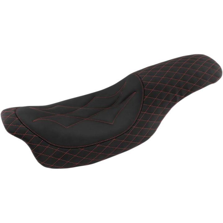 Revere Journey Seat — 29 cm (11-1/2") driver, 18 cm (7") passenger, Black, Red
