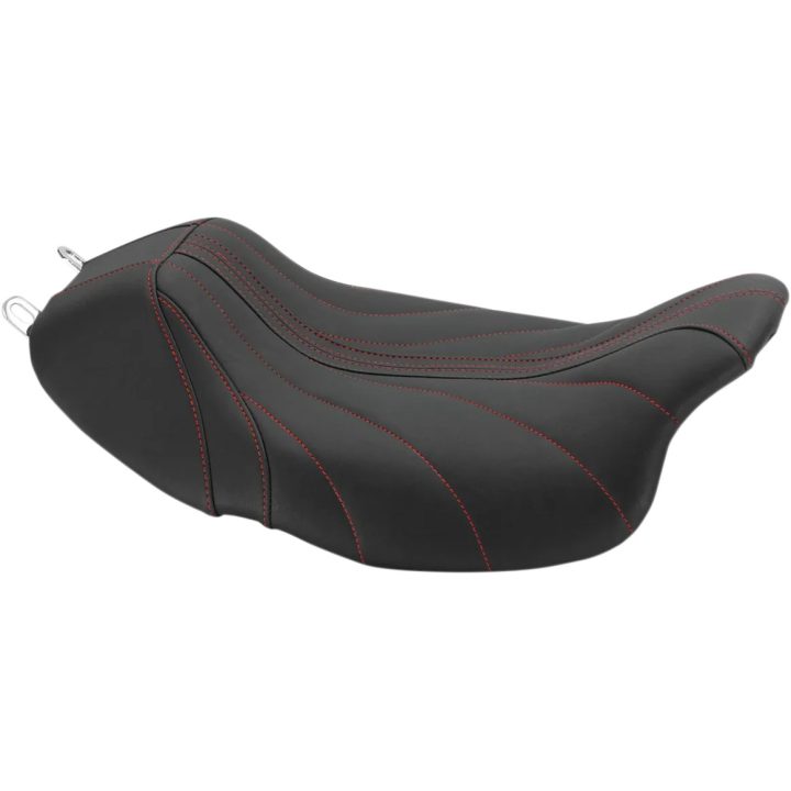 Revere Journey Solo Seat — 29 cm (11-1/2"), Black, Red