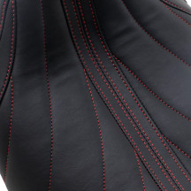 Revere Journey Solo Seat — 29 cm (11-1/2"), Black, Red