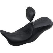 Outcast GT Seat — 2-Up, Driver 44 cm, Black