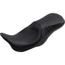 Outcast GT Seat — 2-Up, driver 17-1/4" x 14", rear 13-1/2" x 6-1/2", Black