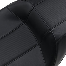 Outcast GT Seat — 2-Up, driver 17-1/4" x 14", rear 13-1/2" x 6-1/2", Black