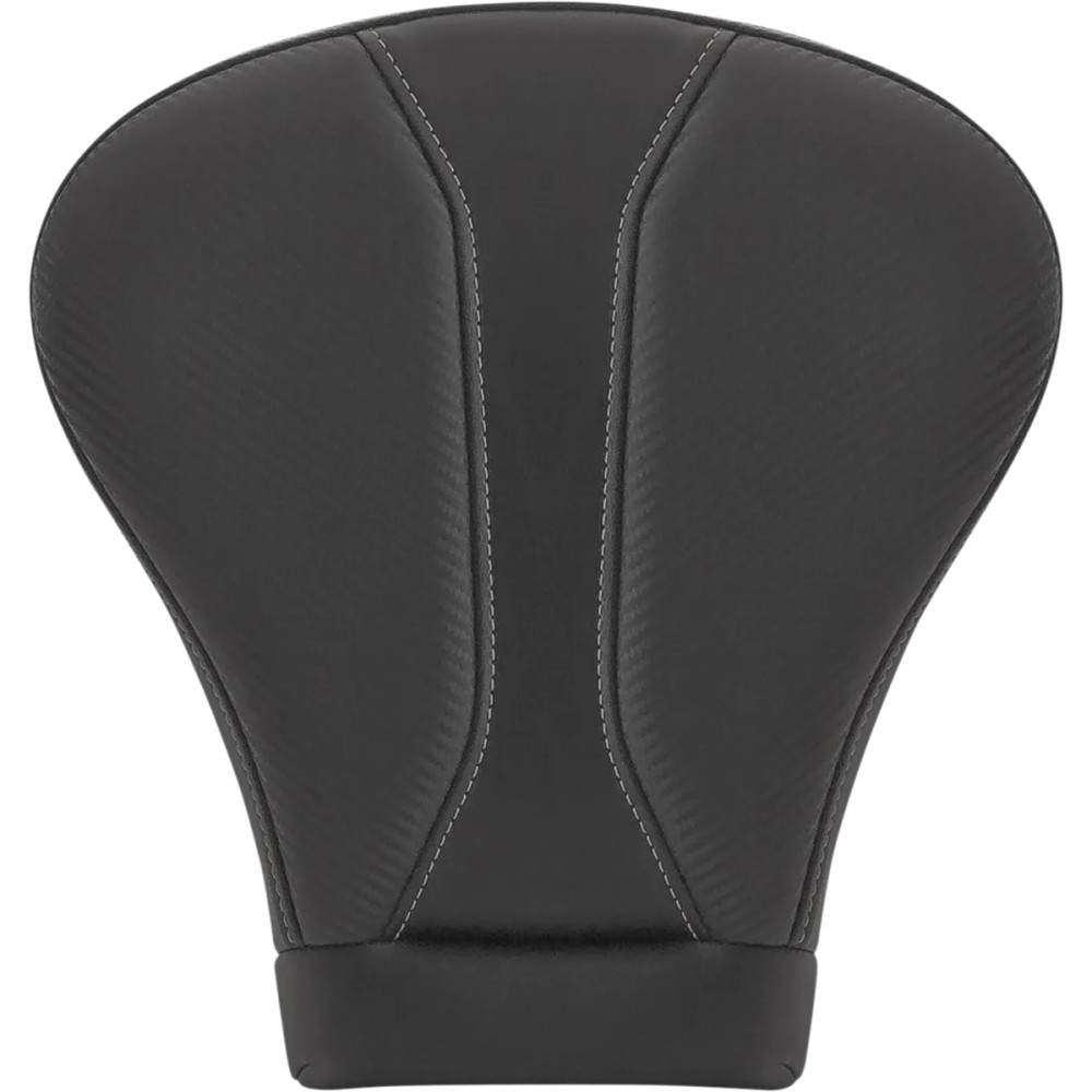 Dominator Pillion Pad — Black, Gray, rear 32 cm (12-1/2") × 33 cm (13")