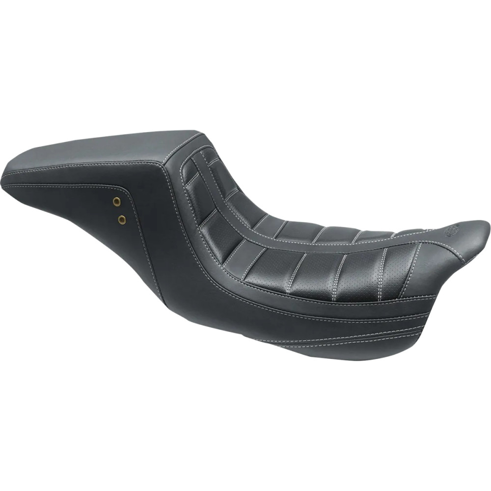 Squareback One-Piece Seat — Front width 25.5 cm, Rear width 16.5 cm, Black