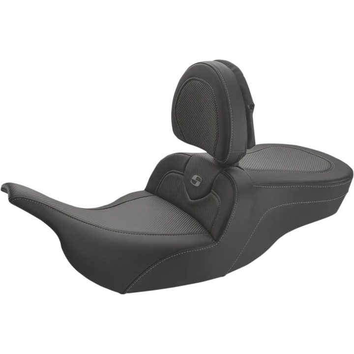 Roadsofa™ Carbon Fiber Seat — 17" x 14-1/2", lumbar 5.5", Black