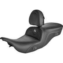 Heated Roadsofa™ Carbon Fiber Seat — 33" overall, 17" driver, Black