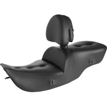 Heated Roadsofa™ Pillow Top Seat — 84 cm (33") overall, 43 cm (17") driver length, Black, 2-Up seat