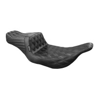 Asiento Tailwhip — 81 cm total, 2 plazas, Negro